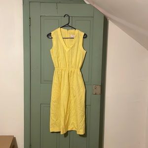 Vintage 1960s sunny yellow dress